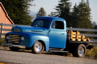 1950 Ford F - 100,  Nascar Engine,  Wooden Stake Bed,  Incredible Street Rod photo