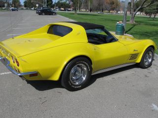 1972 72 4 Speed T - Top Corvette,  Sunflower Yellow, photo