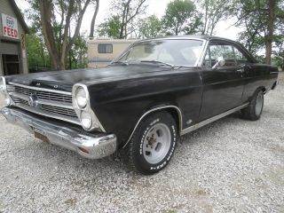 1966 Ford Fairlane 289ci 3 Speed 2 Dr Hardtop Black Beauty Ready To Drive photo