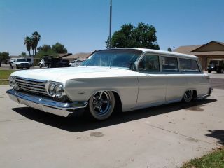 1962 Chevrolet Biscayne Wagon,  Air Bagged,  Shaved Door Handles,  Bel Air,  Impala photo
