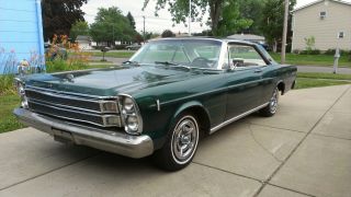 1966 Ford Galaxie 500 Xl Fastback,  Green W / White Interior,  Car Hot Rod Rat Old photo