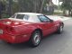 1987 Corvette Convertible Red Exterior Red Interior With A White Convertible Top Corvette photo 3