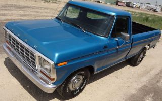 1979 Ford F150 Custom.  300 6 Cylinder,  Automatic,  Power Steering Power Brakes photo