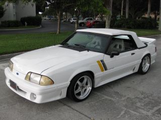 1988 Ford Mustang Gt Conv 5.  0l V8 5 - Speed Gt40 Svo Supercharger Staggered Wheels photo