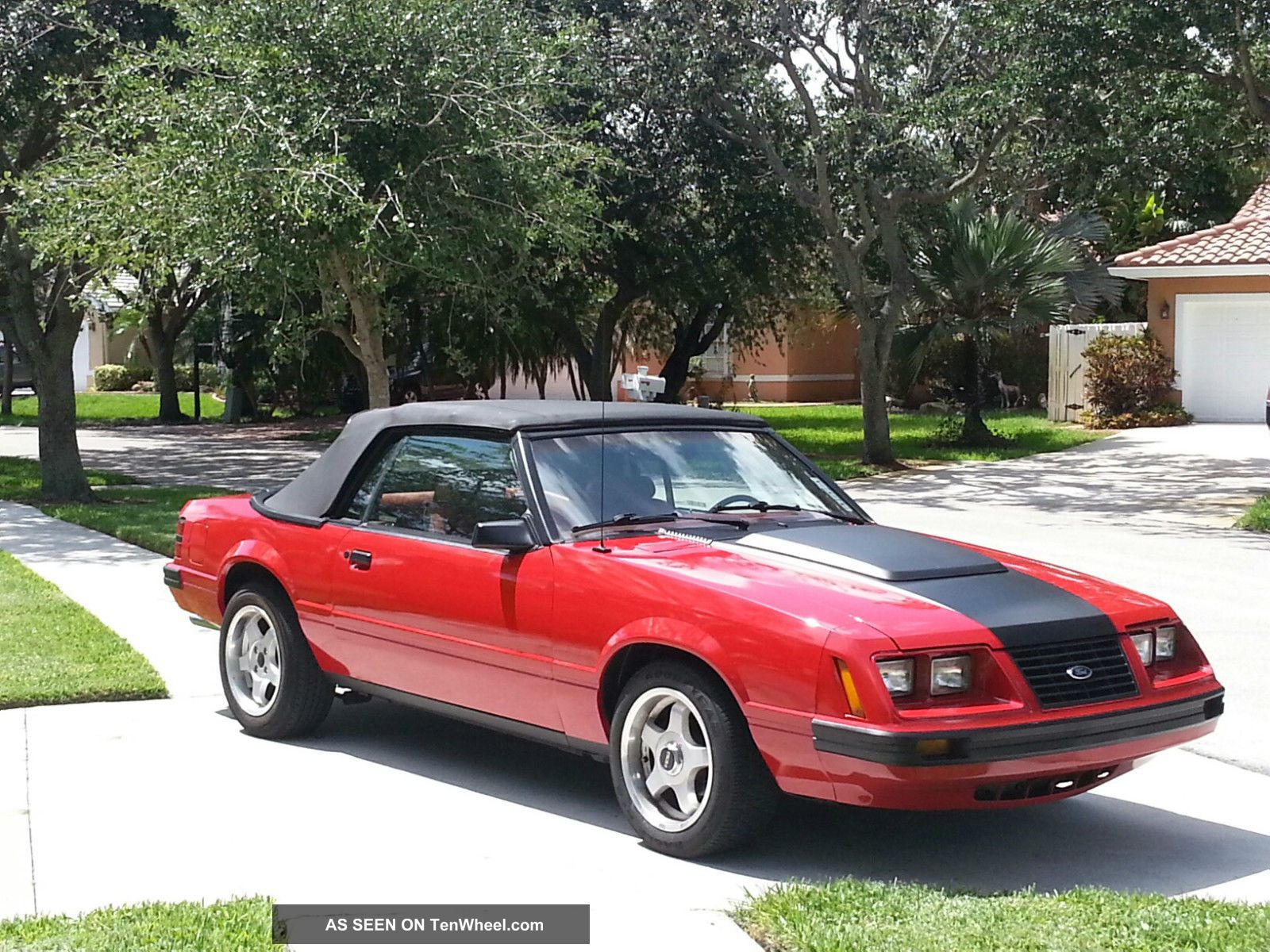 Rare 1983 Ford Mustang Gt Convertible 2 Door 5 0l Marti