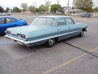 1963 Chevrolet Bel Air Sedan Survivor Rat Rod Cool Runs Good Body photo