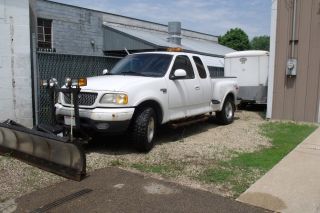 1999 Ford F - 150 F150 Sc Supercab Xlt Sport Snoway Plow Towing Package 155,  000 Mi photo