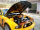 2007 Mustang Gt,  Grabber Orange,  Custom Air Brushing Under Hood And On Hood, Mustang photo 3