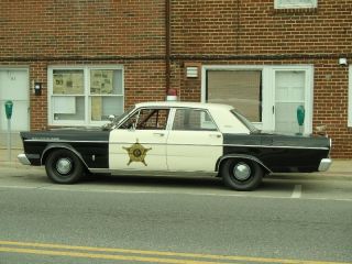 1965 Ford Galaxie 500 Andy Griffith Mayberry Sheriff Patrol Police Car photo