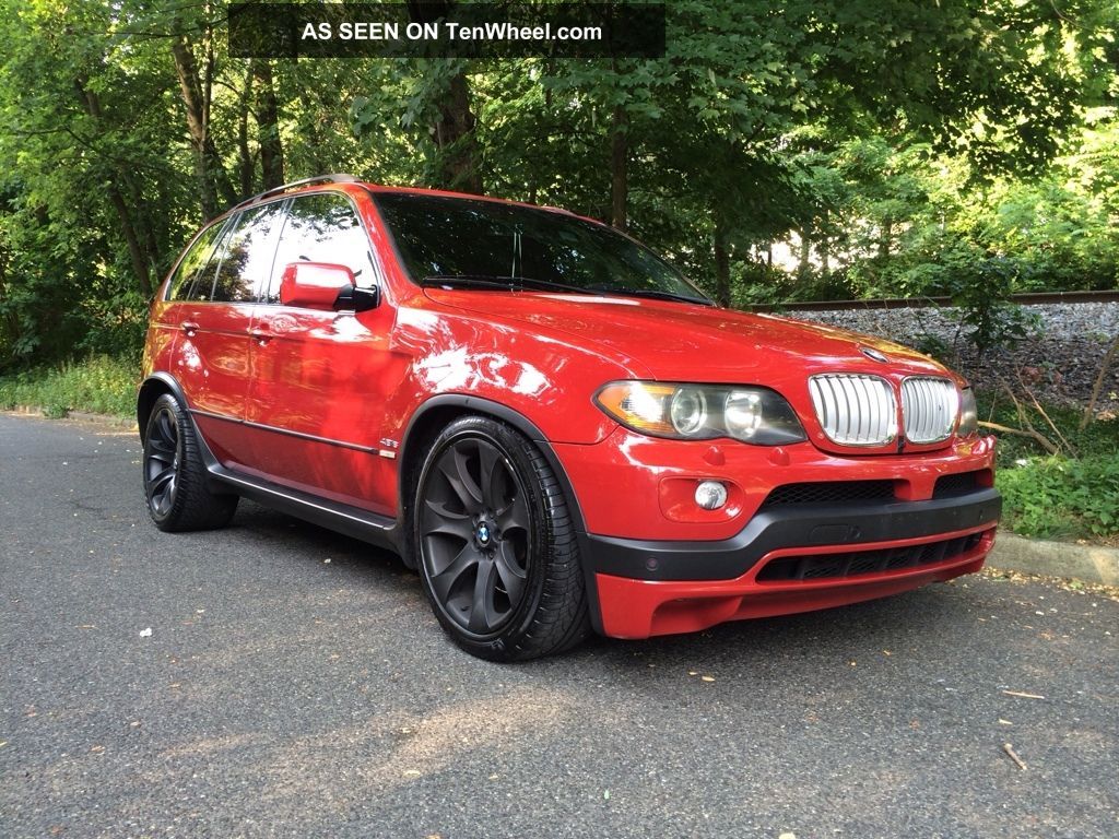 Bmw x5 4.8is imola red #3