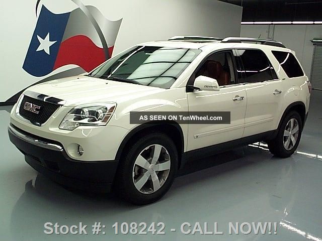 2009 Gmc Acadia Slt Dual Rearview Cam 60k Texas Direct Auto