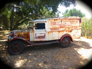 1934 Ford Bb Panel Delivery 1 Ton Rare Survivor 32 33 36 Flathead V8 Barn Find photo