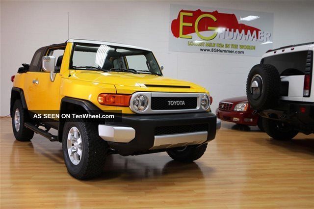 2008 Toyota Fj Convertible 4x4 Yellow Truck