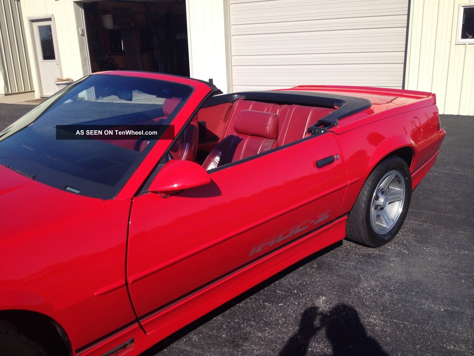 1990 Chevy Iroc Convertible Rare Red