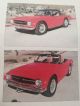 1969 Triumph Tr - 6,  Red Paint With Tan Interior, ,  W / Low Vin TR-6 photo 2