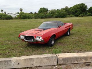 1972 Ranchero Gt500 Rare Q - Code 351 Cleveland 4 - V Cobra Jet With 4 Speed Top L photo