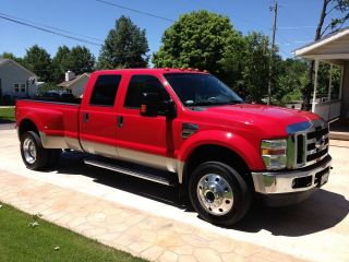 2008 Ford F - 450 Lariat Crew Cab 4x4 With Factory 6.  4 Diesel Under Warrenty photo