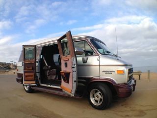 1995 Chevy G20 Glaval Conversion Van.  & Wood Interior. photo