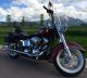 2008 Softail Deluxe In Crimson Red Sunglow - Vance & Hines Pipes & Tons Of Chrome Softail photo 3