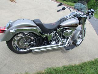 Harley Davidson : 2008 Softail Fatboy Silver W / Custom Wheels photo