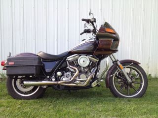 1985 Harley Davidson Fxrt Police Bags 80 Cubic Inch 5 Speed photo