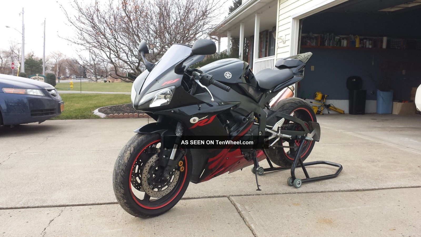 2003 Yamaha Yzf R1 Limited Edition, Black With Red Flames