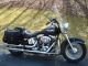 2007 Harley Davidson Flstn Softail Deluxe - Black Pearl Softail photo 5