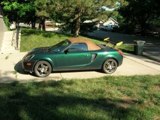 2001 Toyyota Mr2 Spyder Mileage 80079.  00 Green And Tan 17 ' Alloys photo