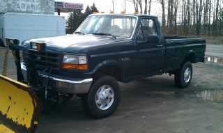 1996 Ford F - 250 Ford 4wd Truck With Plow photo