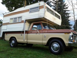 1976 Ford F250 Camper Special With The Camper,  Custom Trim Package photo