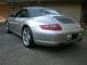 2007 Porsche 911 Carrera 4s Convertible 2 - Door 3.  8l Silver / Dark Gray 911 photo 2