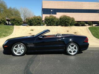 2004 Mercedes - Benz Sl55 Amg 31k Mls Pano Roof Pdc Black / Black Condition photo