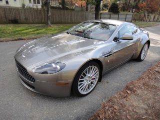 2010 Aston Martin V8 Vantage 4.  7l Sportshift Tungsten Silver / Chancellor Red photo