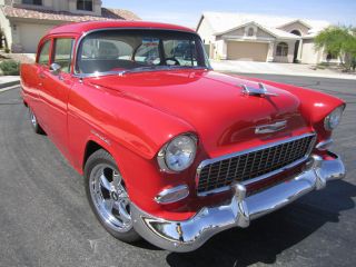 Head Turning 1955 Chevy 210 2dr Post Resto Mod photo