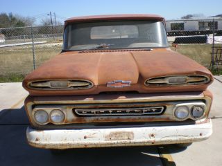 An Barn Find In Texas.  1961 Chevrolet C - 10 Apache. ,  Unmodified photo