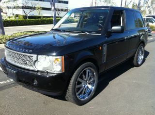 2004 Range Rover Full Size Hse Luxury Black On Grey 132000mi photo