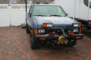 1986 Nissan Pickup Plow 4x4 Hardbody Pick Up 4wd Meyers Snowplow 4 By 4 Needs photo