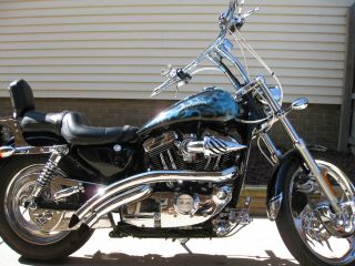 2002 Harley Davidson Sportster 1200 Xl Custom.  Lots Of Upgrades photo