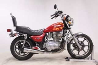 1983 Kawasaki Ltd 750 Twin Air Cooled Standard Cruser Red Motorcycle photo
