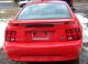 2001 Ford Mustang 2 - Door Sedan 3.  8l Bright Bright Red Automatic Mustang photo 4