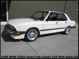 +rare Classic 1988 Bmw 535is Rust - E28 California Car Cold A / C Lots More + photo