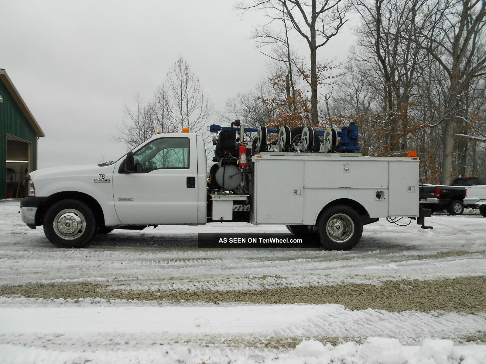 Air compressor diesel ford mechanic paint truck #9