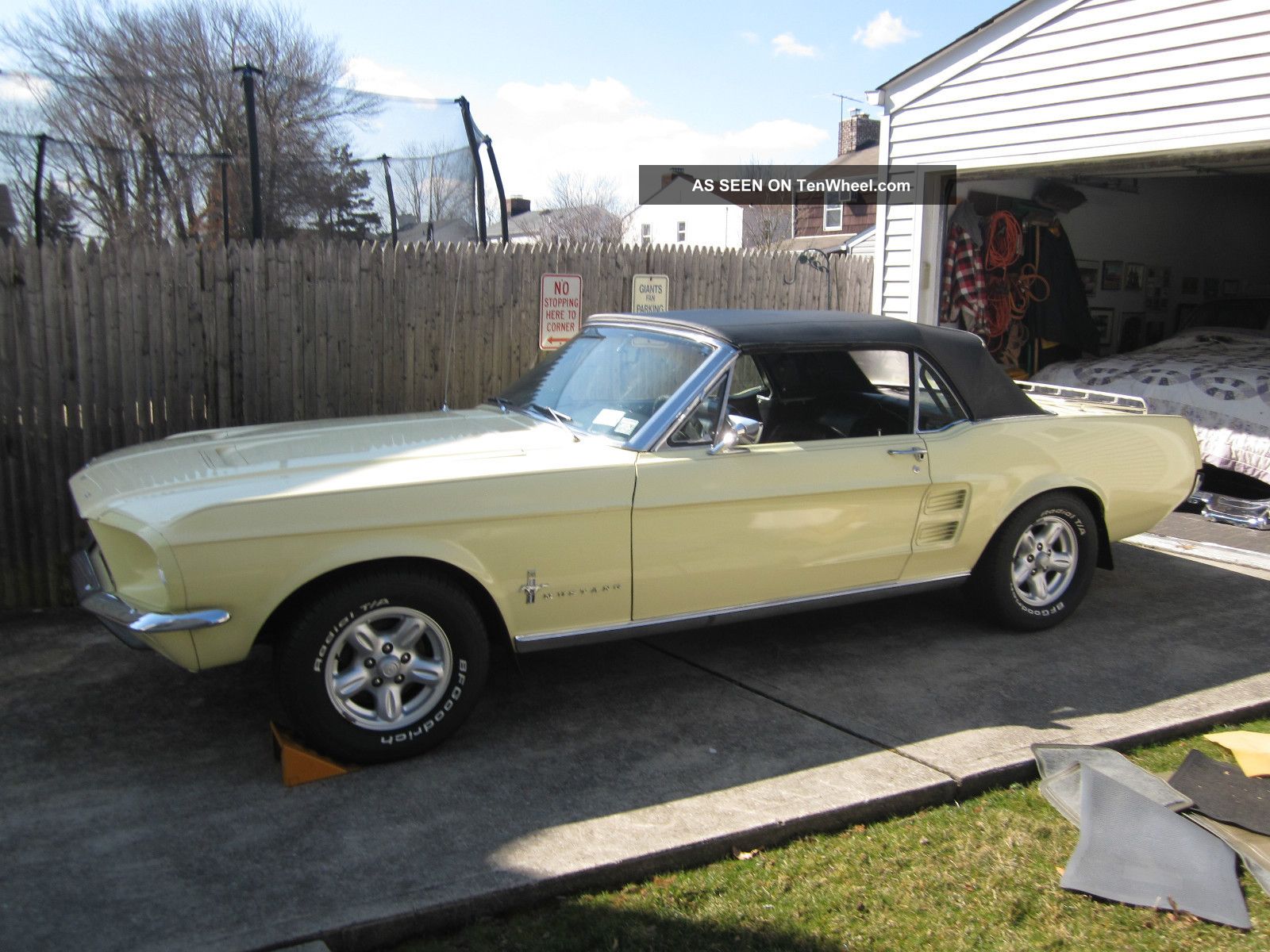 1967 Ford mustang convertible yellow #1
