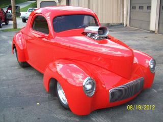 1941 Willys Blown Big Block Outlaw Body And Chassis Show And Drive Street Rod photo