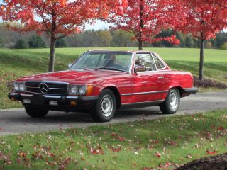 1985 Mercedes Benz 380sl Red - Immaculate & Spotless - photo