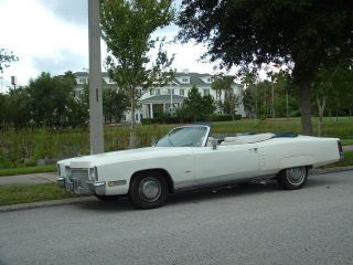 1971 Cadillac Deville Convertible Triple White Priced To Sell photo