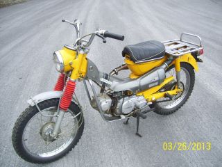 Vintage 1970 Honda Ct90 Motorcycle All Runs Scooter Moped photo