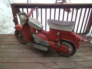1957 Sears Puch Cycle 60 Cc Man Trans Scooter Rare Find Vintage Scooter 3 Speed photo