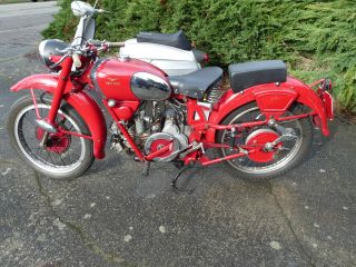 1950 Moto Guzzi Airone Sport Classic Vintage Motorcycle Italian Swap Meet Find photo