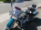 2009 09 Harley Davidson Hd Softail Deluxe Flstn Deep Turquoise / Antique White Softail photo 3